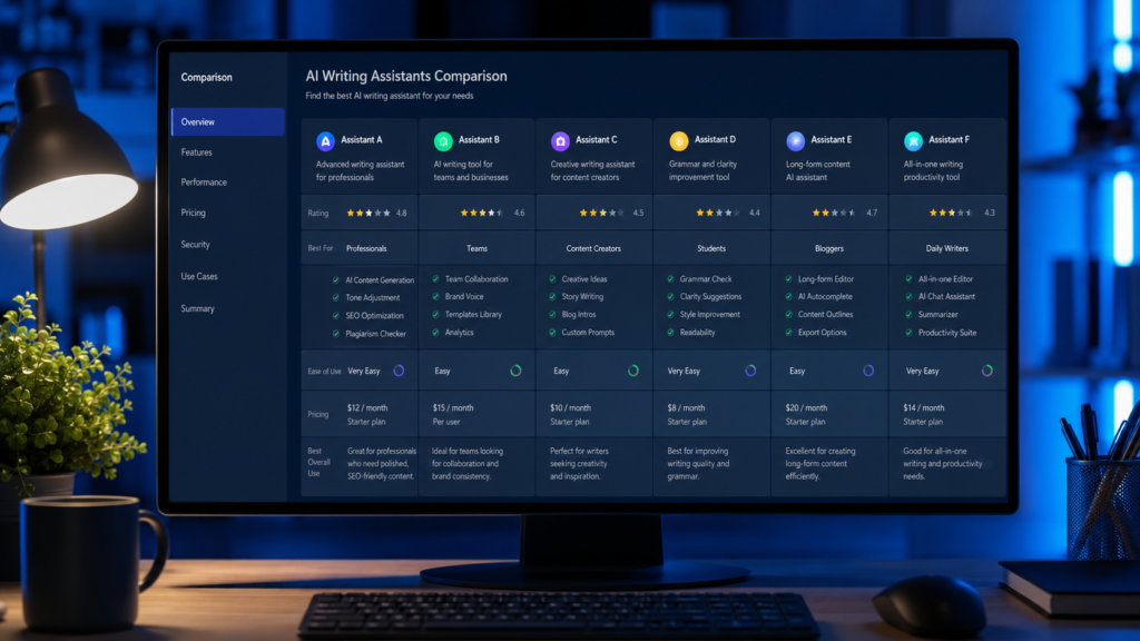Best AI Writer Comparison