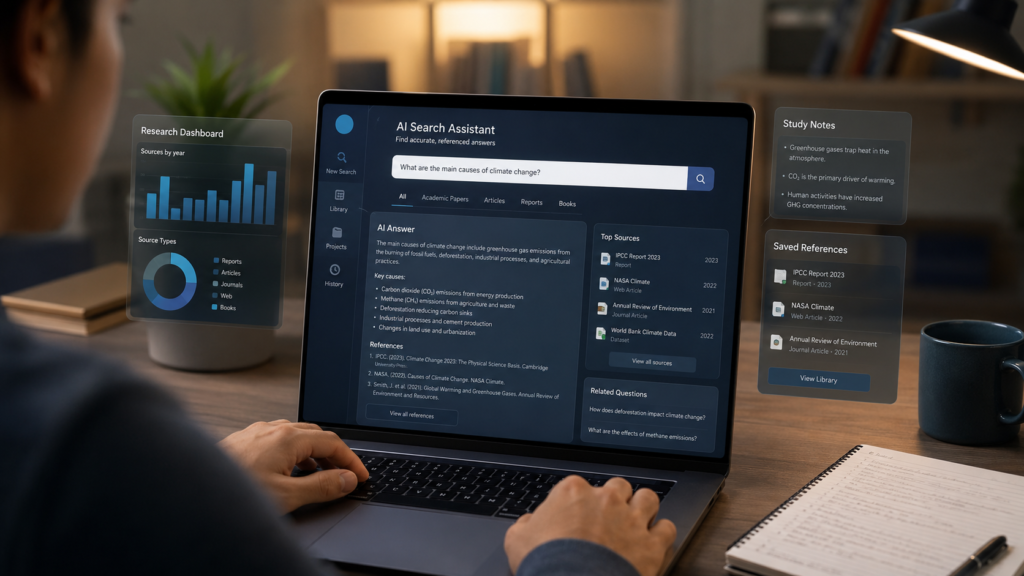 Perplexity AI search assistant