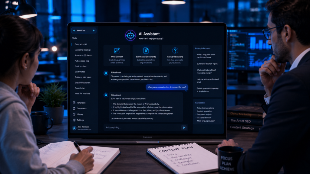 ChatGPT AI assistant features